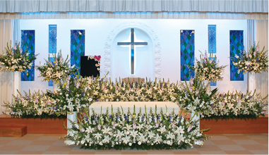 葬儀の祭壇